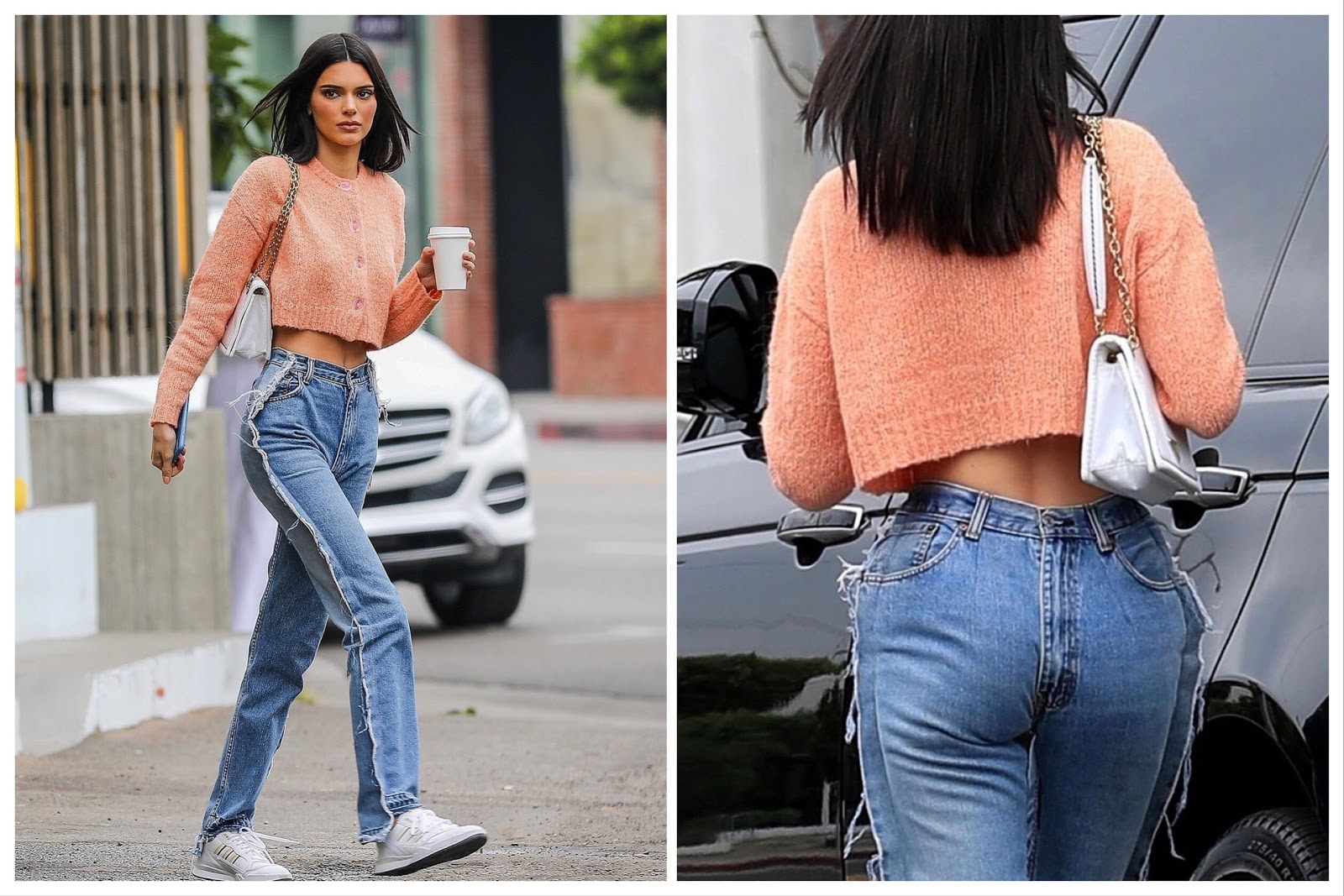 kendall jenner grey jeans