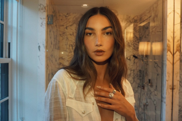 Lily Aldridge just became the latest model to take on the textured