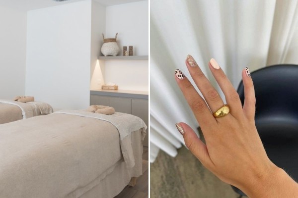 Spring Spa interior and manicure