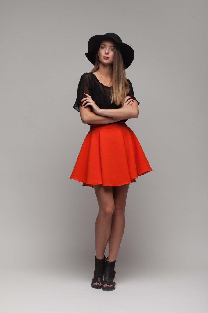 05 - Tangerine Ballerina Skirt - $165.00