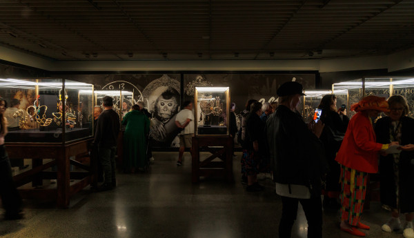 A room at the Vivienne Westwood &amp;amp;amp;amp;amp;amp;amp;amp;amp;amp;amp; Jewellery exhibition at Te Papa, Wellington, New Zealand