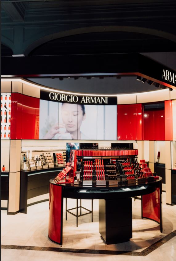 Armani 2024 beauty counter