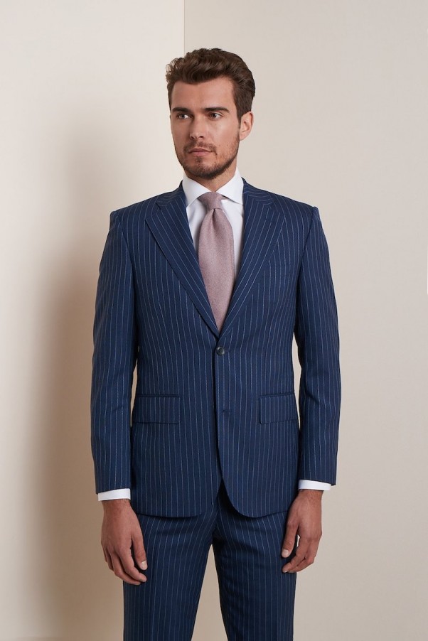 denim blue pin stripe suit denim blue pin stripe suit outfit sdd013